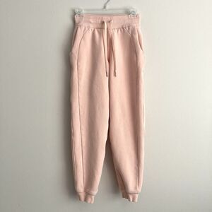 Lululemon Womens Scuba High Rise Joggers Size 2 Sweatpants Pink Pants Comfort